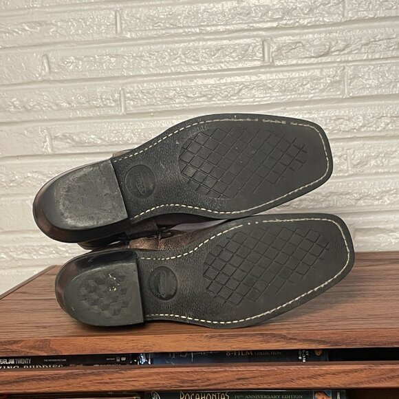 Frye Distressed Leather Cowboy Boots Women's Size 8 - Picture 6 of 9